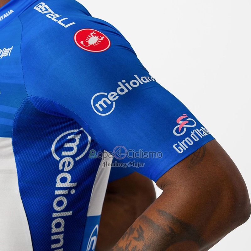 Giro d'Italia Ropa Ciclismo Culotte Corto 2023 Hombre Mangas Cortas Azul